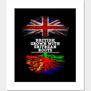 British Grown With Eritrean Roots - Gift for Eritrean With Roots From Eritrea Posters and Art